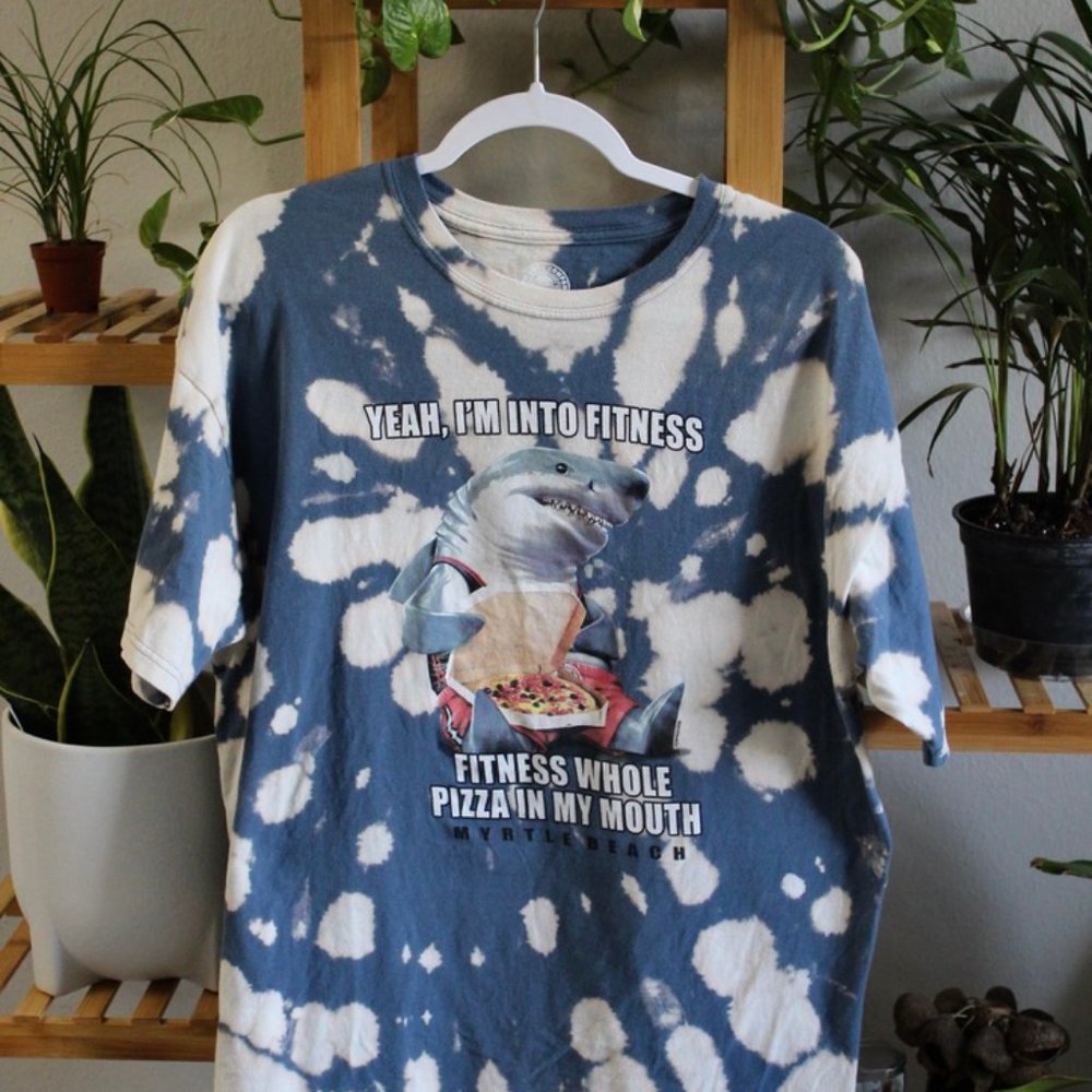 PIZZA RECYCLED TIE DYE SHIRT